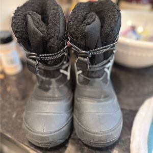 Falls Creek Kids Boots - Black and Gray